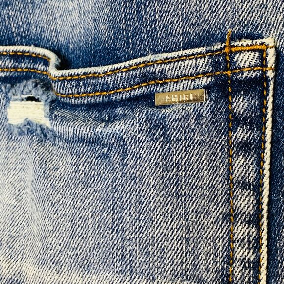 Amiri Mens Skinny‎ Jeans Distressed Paint Scatter 30x32 - Picture 5 of 15